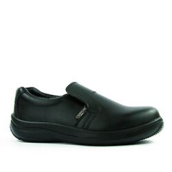 Mocassins de s&eacute;curit&eacute; femme EBANITE S2 SRA NOIR