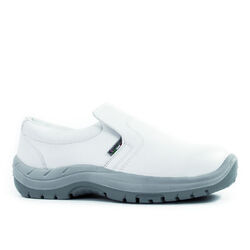 Mocassins de s&eacute;curit&eacute; homme PLUTONE S2 SRC BLANC VAUJOURS